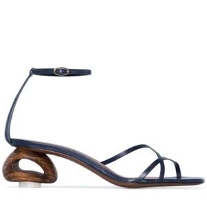 NEOUS Phippium navy sculptural sandals